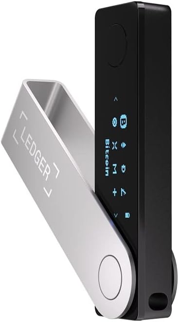 Ledger Nano X (Onyx Black) Crypto Hardware Wallet - Bluetooth - The Best Way to securely Buy, Manage and Grow All Your Digital Assets