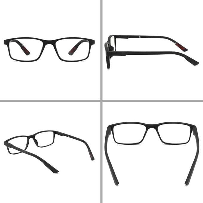4 packs of blue block reading glasses (male and female), computer reader, UV block glasses (1.00x)