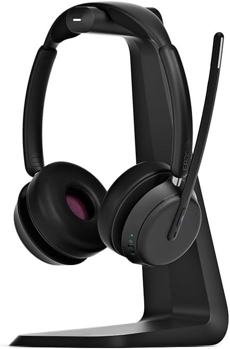 EPOS Impact 1061 Advanced Wireless Headset for PC with Noise-Canceling Mic, AI Voice Clarity, Super Wideband Audio, BrainAdapt Comfort, Durable for Office & Business Professionals