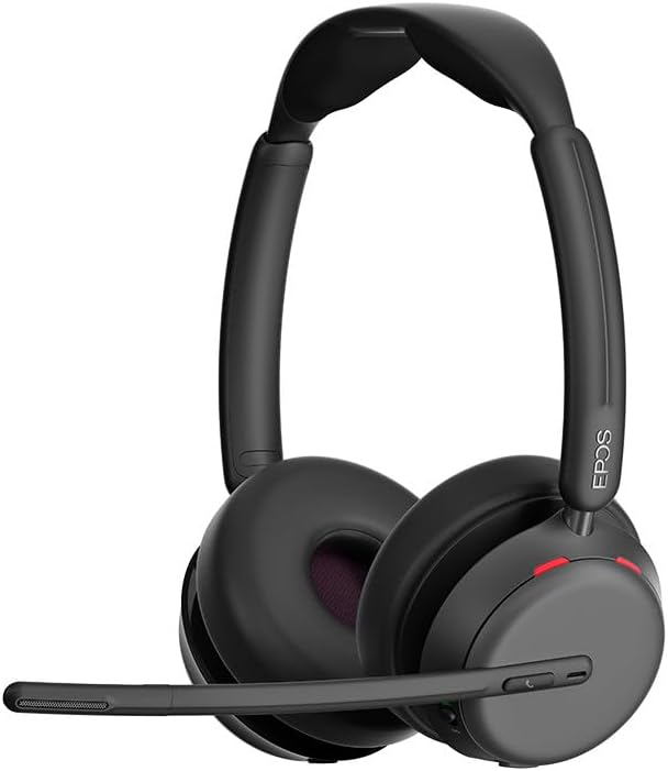 EPOS Impact 1061 Advanced Wireless Headset for PC with Noise-Canceling Mic, AI Voice Clarity, Super Wideband Audio, BrainAdapt Comfort, Durable for Office & Business Professionals