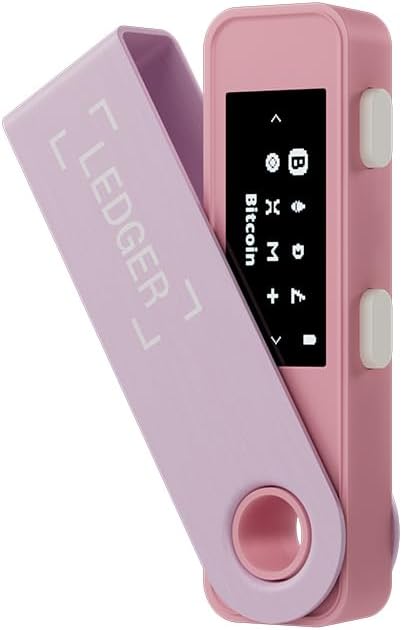 Ledger Nano S Plus (Pastel Pink): The Perfect Entry-Level Hardware Wallet to securely Manage All Your Crypto and NFTs. (Not Compatible with iOS)
