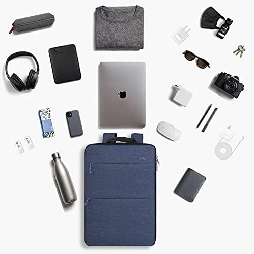 ZINZ Slim & Expandable Laptop Backpack 15 15.6 16 Inch Sleeve with USB Port, Spill-Resistant Notebooks Bag Case for Most 14-16 Inch MacBooks Surface-Books Dell HP Lenovo Asus Computers,B01L01