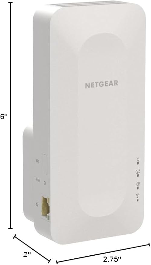 NETGEAR WiFi 6 Mesh Range Extender (EAX15) - Add up to 1,500 sq. ft. and 20+ Devices with AX1800 Dual-Band Wireless Signal Booster & Repeater (up to 1.8Gbps Speed), WPA3 Security, Smart Roaming