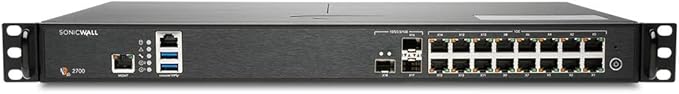 SonicWall NSA 2700 (02-SSC-4324) Bundled with a SonicWall 2YR 24x7 Support for NSA 2700 Series (02-SSC-6900)