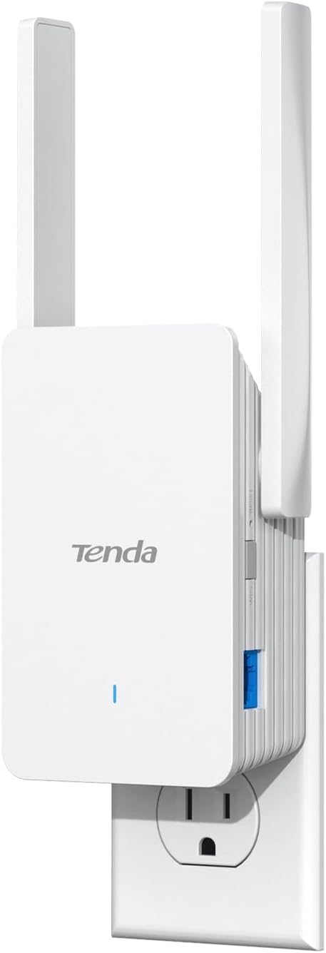 Tenda WiFi 6 Extender, AX3000 Dual Band WiFi Extender Signal Booster with Gigabit Ethernet Port, Home Internet Extender WiFi Booster, AP Mode, WPS Easy Setup(A33)