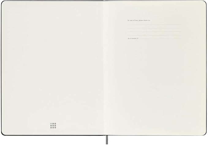 Moleskine Smart Notebook, Smart Writing System, Digital Notepad with Hard Cover, Ruled Pages and Elastic Closure, Size Extra Large 19 x 25 cm, Colour Black