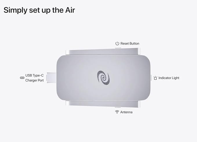 Deeper Connect Air Pocket-Sized Wireless Travel VPN Router Portable Wireguard OpenVPN DPN WiFi Router