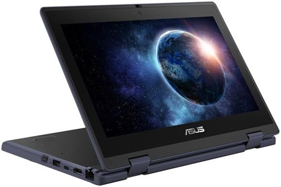 ASUS 11.6" HD Touchscreen 2 in 1 Educational Laptop, Intel Celeron N100 Processor, 4GB RAM 1TB SSD, Wi-Fi 6, Bluetooth 5.1, Spill Resistant, Anti Glare Coating, Windows 11 Pro, Mineral Gray