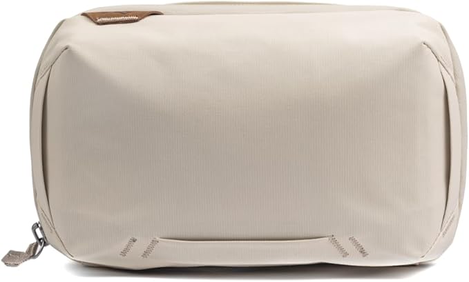Peak Design Tech Pouch, Bone, Electronics Organizer for Travel or Everyday Carry, Origami-Style Storage, Cable Pass-Through, Weatherproof Recycled Nylon, Gear Carry Bag for Men and Women