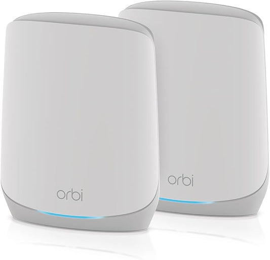 NETGEAR Orbi Tri-Band WiFi 6 Mesh Network System (RBK762S) – Router + 1 Satellite Extender, Security Features, Up to 5.4 Gbps, Covers up to 5,000 sq. ft, 75 Devices, Free Armor Security