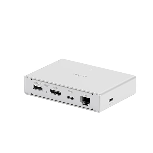 GL.iNet Comet PoE (GL-RM1PE) Remote KVM Control Over Internet - PoE/Type - C Dual Power Option 4K@30Hz,32GB EMMC Tailscale Support for PC Server Remote Access Power Management Adapted KVM Switches