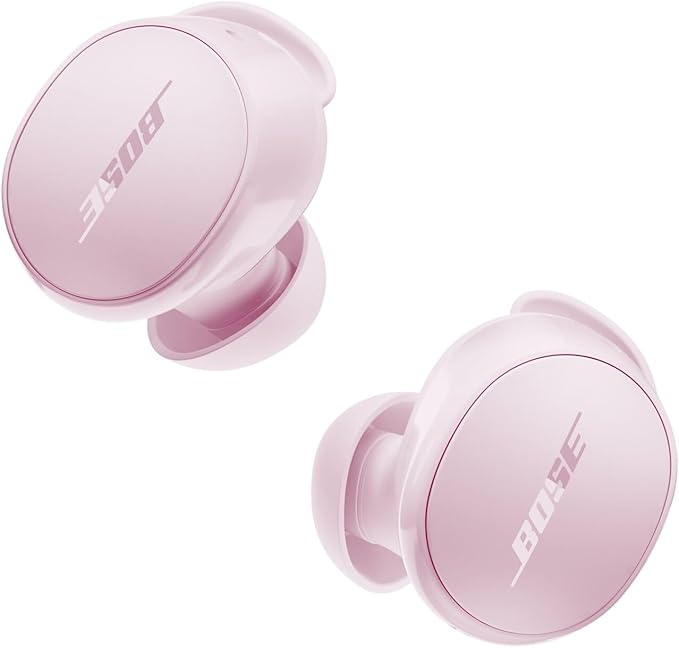 Bose QuietComfort Bluetooth Earbuds, True Wireless Earbuds with Active Noise Cancellation and Mic, Deep Bass, IPX4 Rating, Up to 8.5 Hours of Playtime, Petal Pink - Limited Edition Color