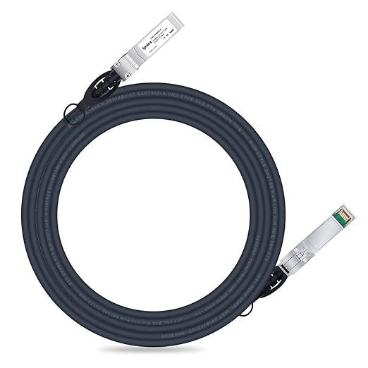 ipolex SFP+ DAC Twinax Cable, 10G Direct Attach Copper(DAC) Patch Passive Cable, for Cisco SFP-H10GB-CU5M, Ubiquiti UniFi, Meraki, Mikrotik, and More
