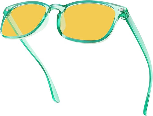 Blue Light Glasses for Woman Men | 99% Blue Light Blocking Glasses | Computer Glassess | Night Driving | Gaming | TV Phone Screen Reader Square Frame | Anti Eyestrain & UV Glare Protection