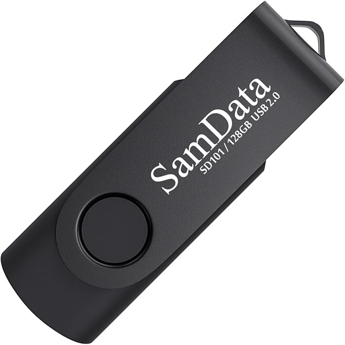 128GB USB Flash Drives 2 Pack 128GB Thumb Drives Memory Stick Jump Drive with LED Light for Storage and Backup (2 Pack Black)