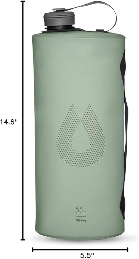 HydraPak Seeker - Collapsible Camping Water Storage (2L, 3L, 4L, 6L, 10L) - BPA & PVC Free, Hydration Reservoir Bag, Leak Proof