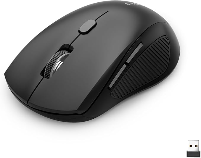 Wireless Bluetooth Multi-Purpose Mouse,DPI 4000,Portable Lightweight 2 OZ,Dual-mode 2.4GHz/BT3/BT5,Smart Power-Saving Mode For Laptop/Macbook/Computer,Ideal For Travel/Home/Office/Casual Gaming