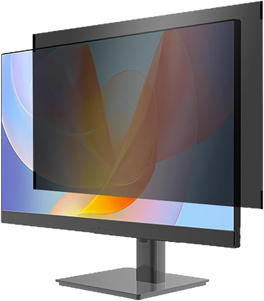 Jiawu 23 Inch Computer Privacy Screen Filter, Anti Anti Monitor Protector with Magnetic Attachment and Clips, for 16:9 Widescreen Laptop Desktop Monitor