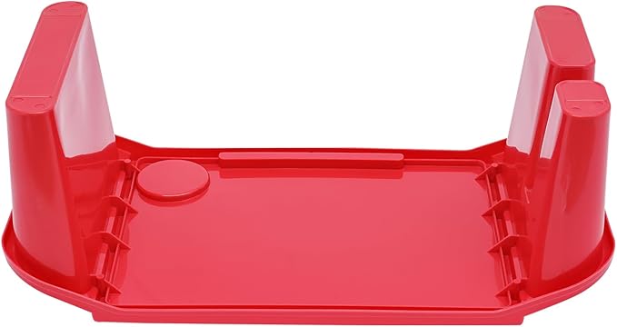 12PCS Kids Lap Desk Tray, Portable Plastic Activity Table, 19.69×9.84×7.1in Lap Bed Table with Storage Slots & Cup Holder, for Eating, Writing, Kids (Red)