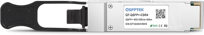 QSFPTEK 40GBASE-CSR4 Optical Transceiver QSFP+ 850nm 400m DOM MTP/MPO MMF Module for Cisco QSFP-40G-CSR4-2Pack