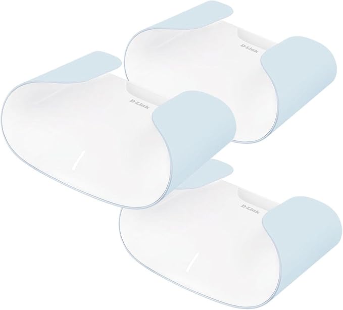D-Link AX6000 WiFi 6 Mesh System 3-Pk —Contemporary Design —High-Performance —Feature Rich —AI Enabled —Parental Controls —Covers up to 8000+ sq. ft —Router (M60/3)