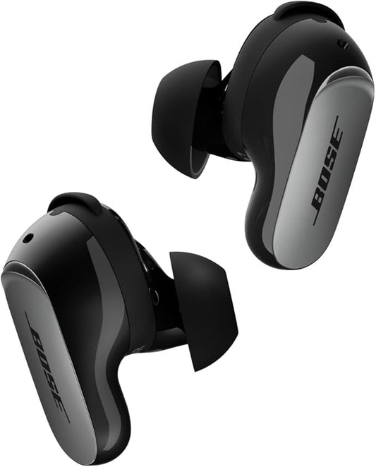 Bose New QuietComfort Ultra Bluetooth Earbuds (2nd Gen), Wireless Noise Cancelling Earbuds, Up to 6 Hours Battery, IPX4 Rating, Immersive Audio, Deep Bass, Black