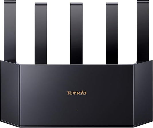 Tenda BE5100 Dual Band WiFi 7 Router (RE6L Pro) – 1x2.5G + 3x1G Ports, Easy Setup, Security Protect, Parental Control, Access Point Mode, Vertical Design, MLO, VPN, NFC
