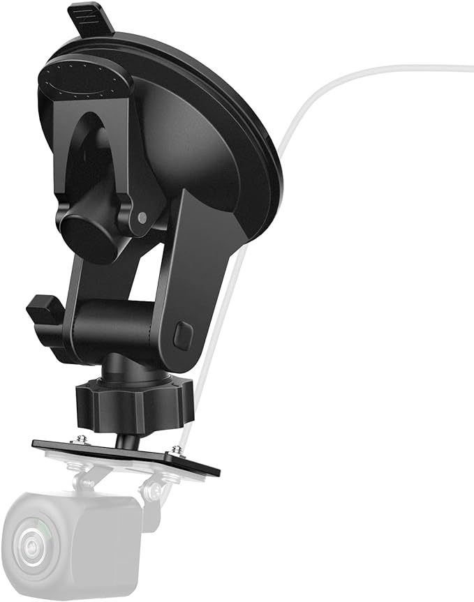 Pixelman Rear Camera Holder, Dash Cam Mount for Rear Windshield, Car Recorder Backup Bracket for Rearview Mirror, Reverse Camera Mount for SUV, Truck, RV, Auto