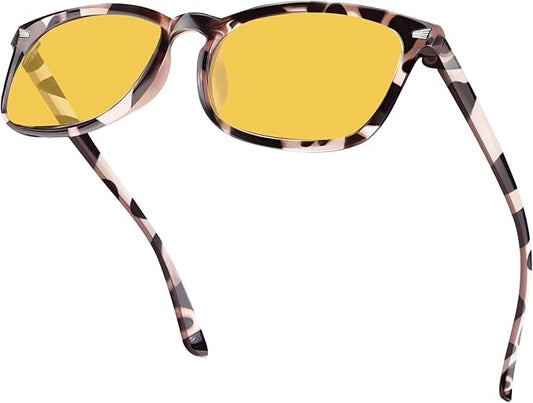 Blue Light Glasses for Woman Men | 99% Blue Light Blocking Glasses | Computer Glassess | Night Driving | Gaming | TV Phone Screen Reader Square Frame | Anti Eyestrain & UV Glare Protection