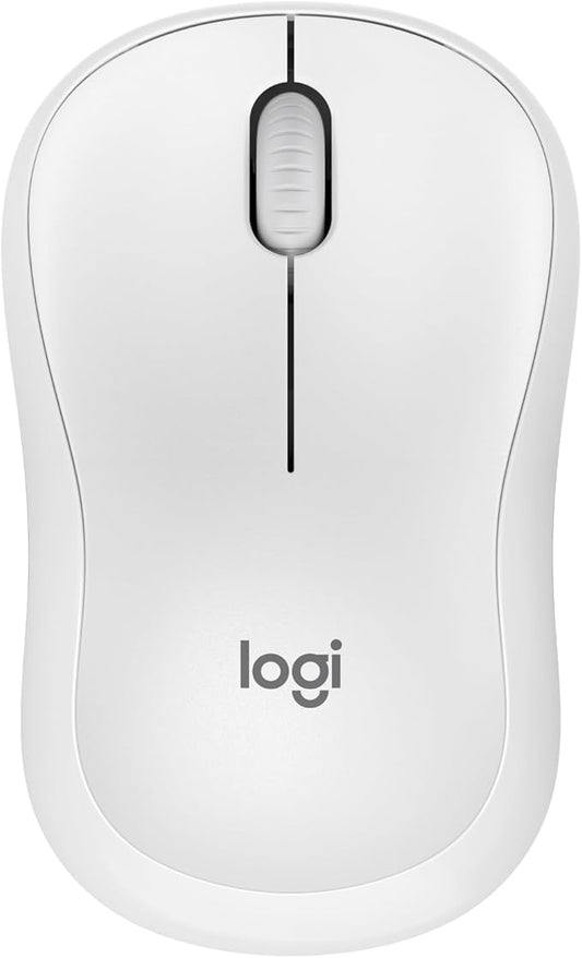 Logitech M240 Silent Bluetooth Mouse, Wireless, Compact, Portable, Smooth Tracking, 18-Month Battery, for Windows, macOS, ChromeOS, Compatible with PC, Mac, Laptop, Tablets - Off White