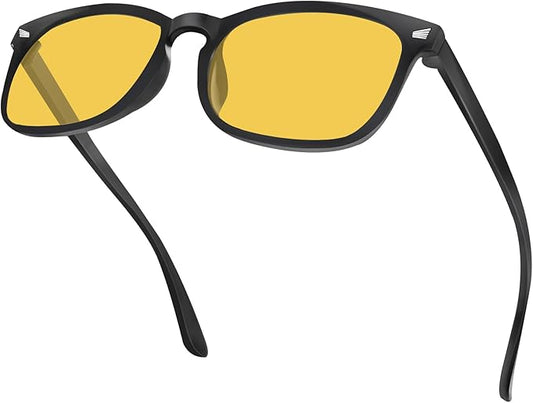 Blue Light Glasses for Woman Men | 99% Blue Light Blocking Glasses | Computer Glassess | Night Driving | Gaming | TV Phone Screen Reader Square Frame | Anti Eyestrain & UV Glare Protection