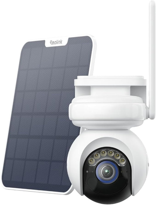 REOLINK Altas PT Ultra - 4K Solar Security Cameras Wireless Outdoor, 500 Days Battery Life, ColorX Night Vision, 360° Pan Tilt Auto Tracking, Dual-Band Wi-Fi 6 Cameras for Home Security