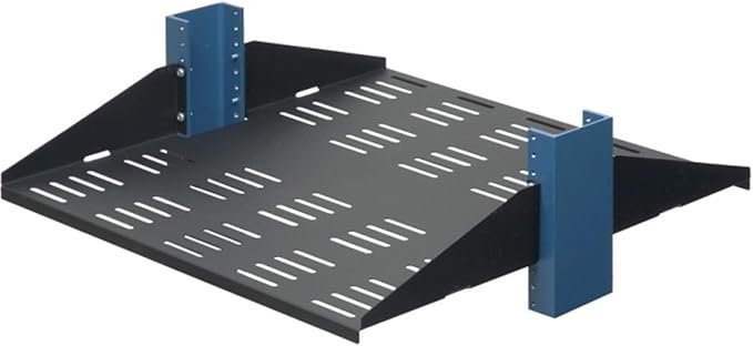 RackSolutions 20" 2Post Shelf, Solid, Flanges Up