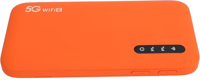 5G High Speed WiFi6 Mobile Hotspot Router with SIM Card Slot 6100mAh Battery Band Portable Router for Travel