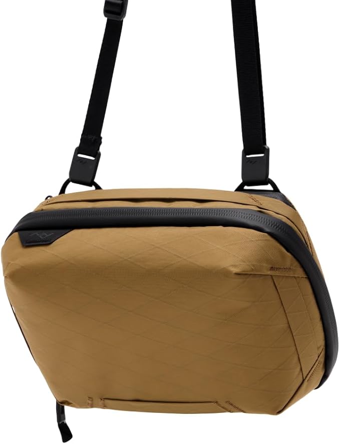 Peak Design Tech Pouch, Coyote, Electronics Organizer for Travel or Everyday Carry, Origami-Style Storage, Cable Pass-Through, Weatherproof, Gear Carry Bag for Men and Women