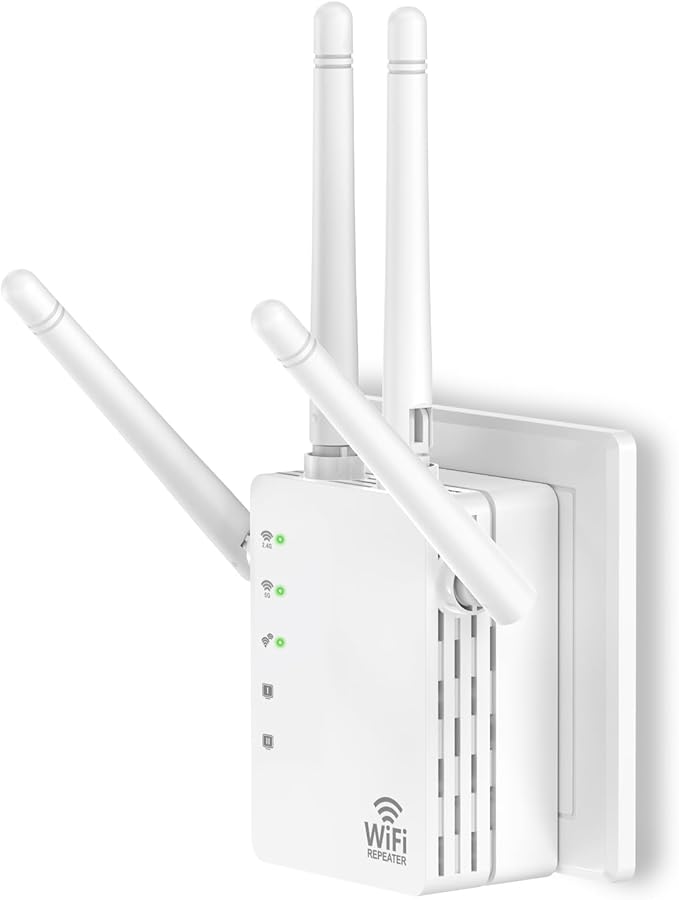 WiFi Extender, WiFi Extender Signal Booster, WiFi Booster, Covers Up to 12880 Sq.ft and 105 Devices, Dual Band Wireless Repeater, WiFi Repeater, WiFi Extenders Signal Booster for Home