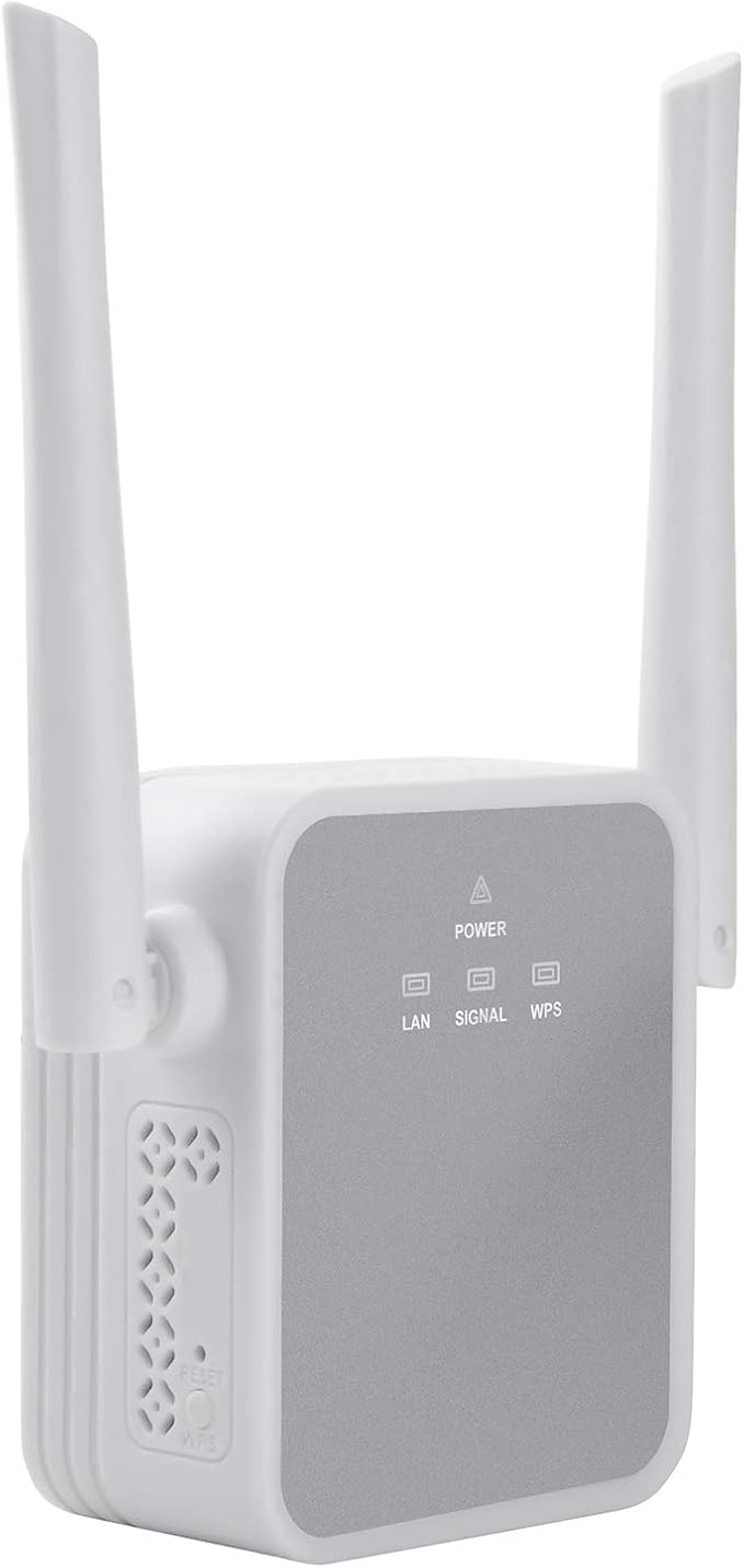 2025 Upgraded TUOSHI 1200Mbps WiFi Range Extender Signal Booster, Covers up to 5000Sq.ft and 35 Devices, 2.4 & 5GHz Dual Band WiFi Repeater with Ethernet/LAN Port