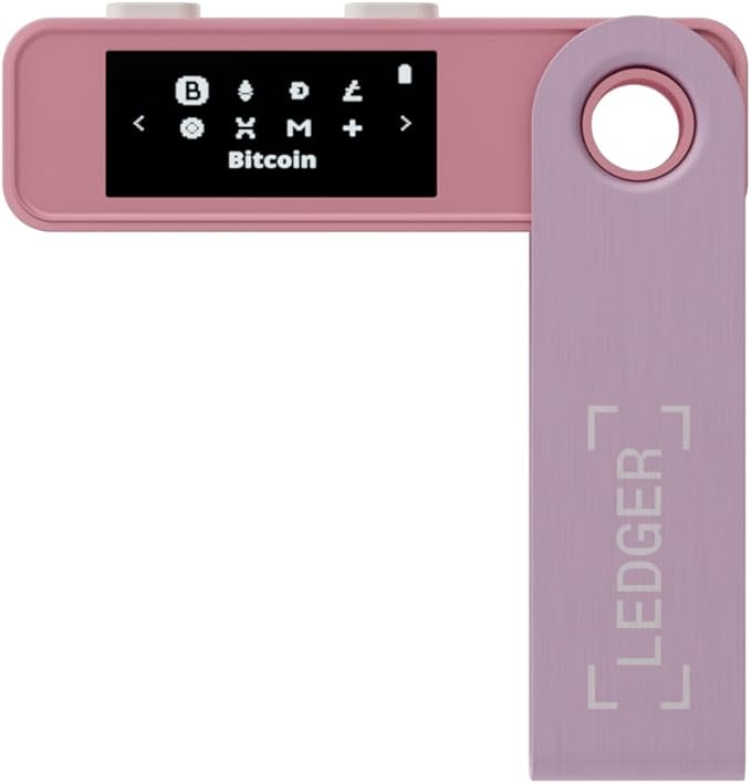 Ledger Nano S Plus (Pastel Pink): The Perfect Entry-Level Hardware Wallet to securely Manage All Your Crypto and NFTs. (Not Compatible with iOS)