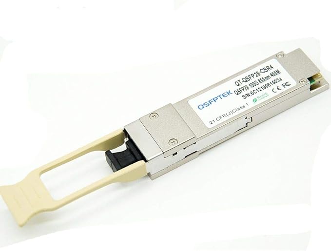 QSFPTEK 40GBASE-SR4E QSFP+ Transceiver, 850nm 400m DOM MTP/MPO MMF Optical Module for Dell Networking 407-BBPH