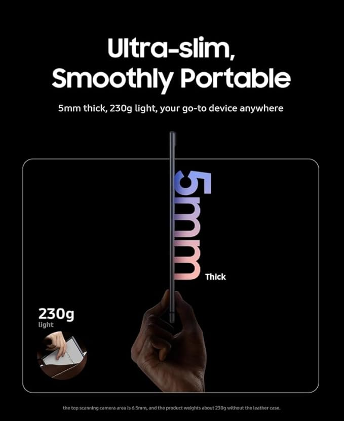 iFLYTEK AINOTE Air 2 Bundle with Blue Folio Case, 8.2-inch AI Paper Tablet Writing Tablet, Digital Notebook with Pen, Voice-to-Text Transcription, Multi-Languages Chatgpt Support