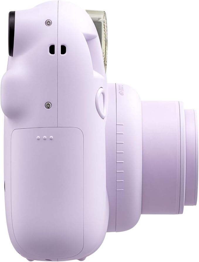 Fujifilm Instax Mini 12 Instant Camera Lilac Purple Bundle with Fuji Instax Mini Film Value Pack (100 Sheets) + Protective Carrying Case + Photo Album + Microfiber Cleaning Cloth
