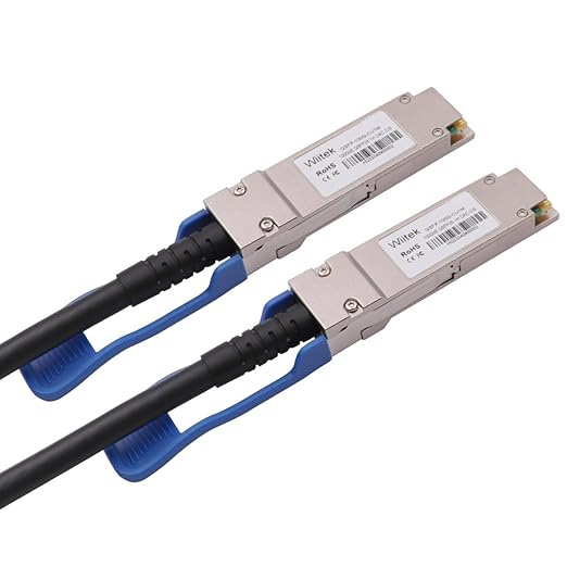 100GbE QSFP28 DAC Twinax Cable, 1 Meter 100GBASE-CR QSFP28 to QSFP28 Passive Copper Cable, Compatible for Cisco QSFP-100G-CU1M, Ubiquiti, Mikrotik, Netgear, Supermicro, Open Source Switches