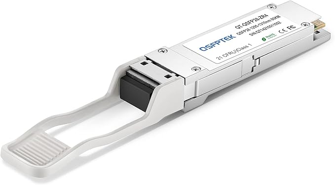 QSFPTEK 100GBASE-ZR4 Module, MINI GBIC QSFP28 1310nm 80km DOM LC SMF Optical Transceiver Module for Juniper Networks QSFP-100GBASE-ZR4