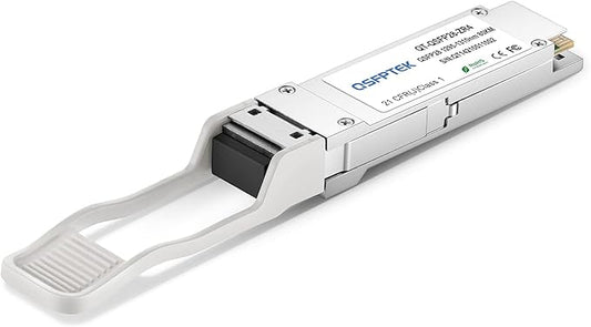 QSFPTEK 100GBASE-ZR4 Module, MINI GBIC QSFP28 1310nm 80km DOM LC SMF Optical Transceiver Module for Juniper Networks QSFP-100GBASE-ZR4