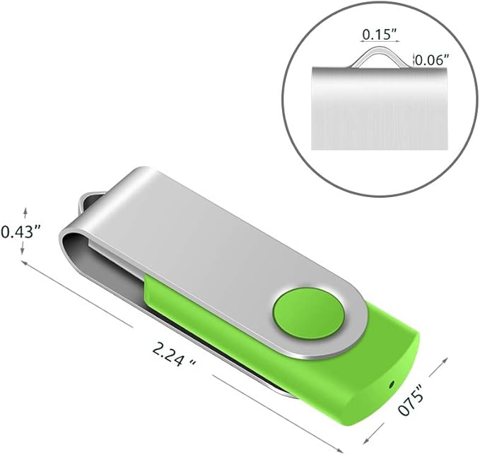 10 X Enfain 16GB USB Flash Drive 2.0 Memory Zip Pen Disk Green, Ideal for Tradeshows, Branded Giveaways, and Other Event-Related Marketing Strategies