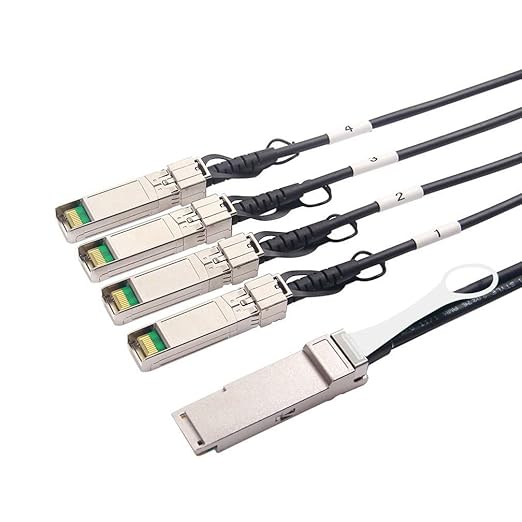 40G QSFP+ to 4xSFP+ Breakout DAC for Cisco QSFP-4SFP10G-CU5M - 40GBASE-CR4 Passive Direct Attach Copper Twinax QSFP to SFP Cable for Cisco Devices, 5-Meter(16.5ft)