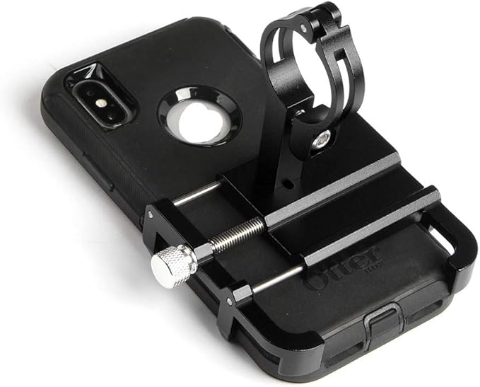 GUB Thick Case Design Bike & Motorcycle Phone Mount Handlebar Holder Adjustable Compatible with iPhone XR Xs 7s 8 Plus,Compatible with SamsungS7/S6/Note5/4,Any Phones with Thick Phone Case (Black)