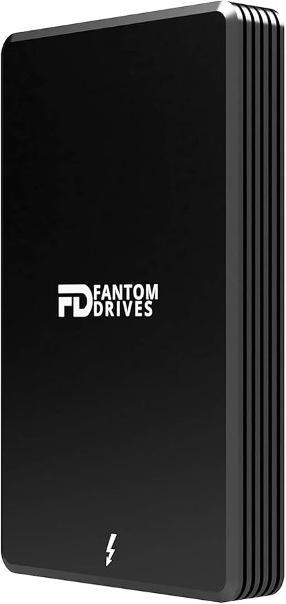 Fantom Drives Extreme 2TB External SSD - 2800MB/s, Thunderbolt 3 and 4, USB Type-C, Aluminum, 3D NAND TLC, TB3X-2300N2TB