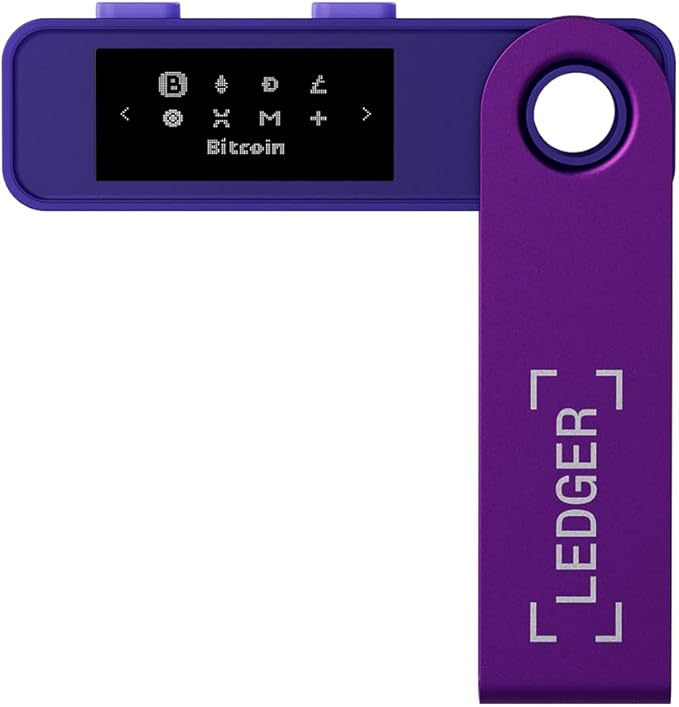 Ledger Nano S Plus (Amethyst Purple): The Perfect Entry-Level Hardware Wallet to securely Manage All Your Crypto and NFTs. (for Android or Desktop only)