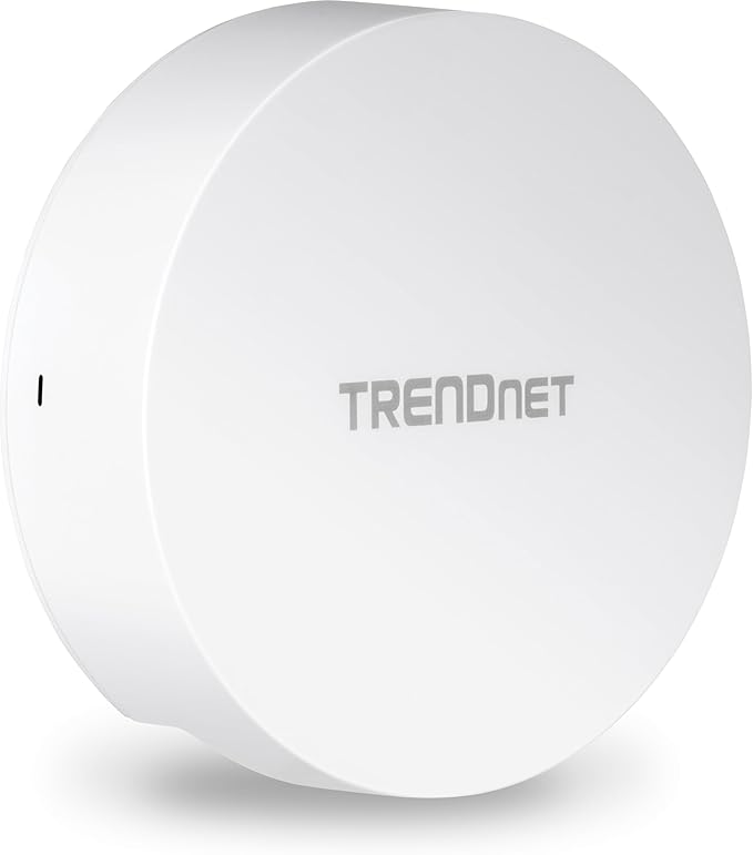 TRENDnet AC1300 Dual Band PoE Indoor Wireless Access Point, 867Mbps WiFi AC + 400Mbps WiFi N Bands, MU-MIMO, Repeater Mode, Traffic Management, Easy Installation, White, TEW-823DAP